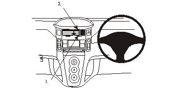 Brodit ProClip 653741 - Toyota Yaris 2006-2011