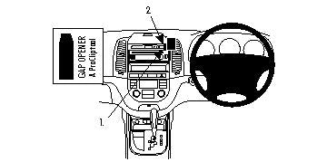 Brodit ProClip 653804 - Hyundai Santa Fe 2006-2012