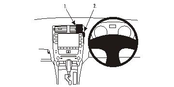 Brodit ProClip 653848 - Lexus IS Series 2006-2008