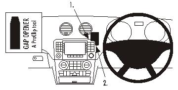 Brodit ProClip 653850 - Mercedes-Benz GL-Class 2006-2012