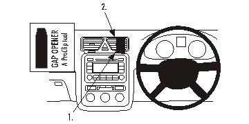Brodit ProClip 653882 - Volkswagen Eos 2007-2015