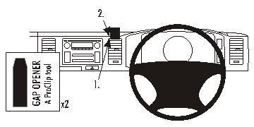 Brodit ProClip 653885 - Toyota HiAce SLWB Van 2007-2019