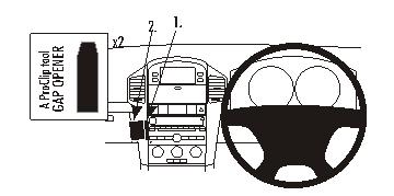 Brodit ProClip 653954 - Chevrolet Captiva 2007-2011