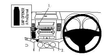Brodit ProClip 654001 - Citroen 4007 2007-2013