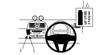 Brodit ProClip 654246 - Smart ForTwo 2008-2010