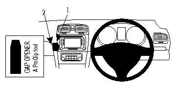 Brodit ProClip 654261 - Volkswagen Golf VI 2009-2012