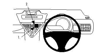 Brodit ProClip 654291 - Toyota iQ 2009-2019