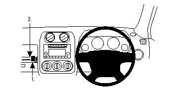 Brodit ProClip 654303 - Jeep Compass 2009-2017
