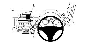 Brodit ProClip 654319 - Honda Fit 2009-2014