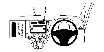 Brodit ProClip 654612 - Subaru Trezia 2011-2016