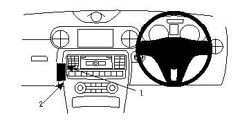Brodit ProClip 654617 - Mercedes-Benz SLC-Class 2011-2023
