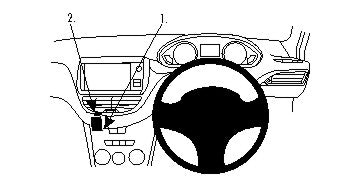 Brodit ProClip 654764 - Peugeot 2008 2012-2019