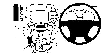 Brodit ProClip 654796 - Ford Escape 2013-2020