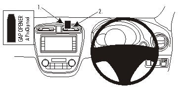 Brodit ProClip 654871 - Mitsubishi Mirage 2013-2024