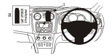 Brodit ProClip 654897 - Dacia Logan 2013-2021
