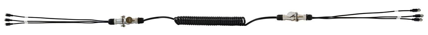 m-use 3 camera trailerset verlengkabel 4pin (m) - 4pin (f)