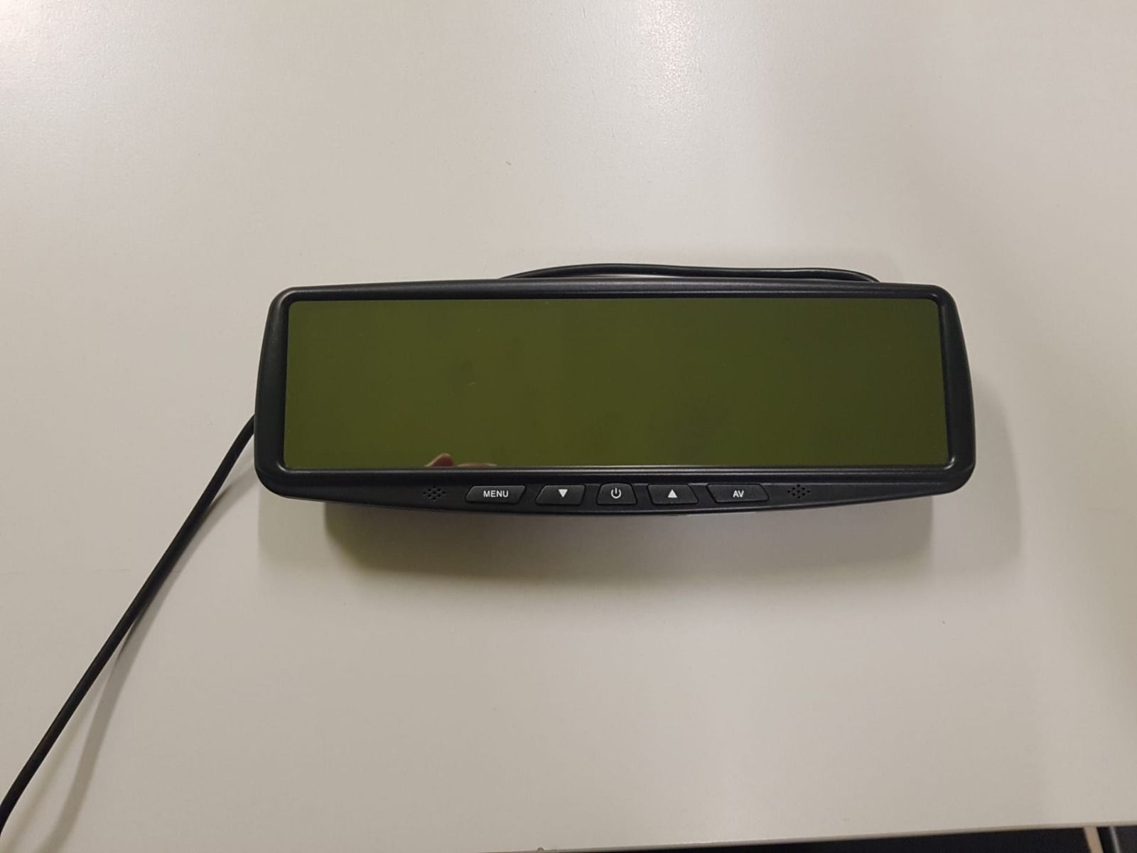m-use spiegel 12V met monitor 4 3 clips 2 AV-IN RCA