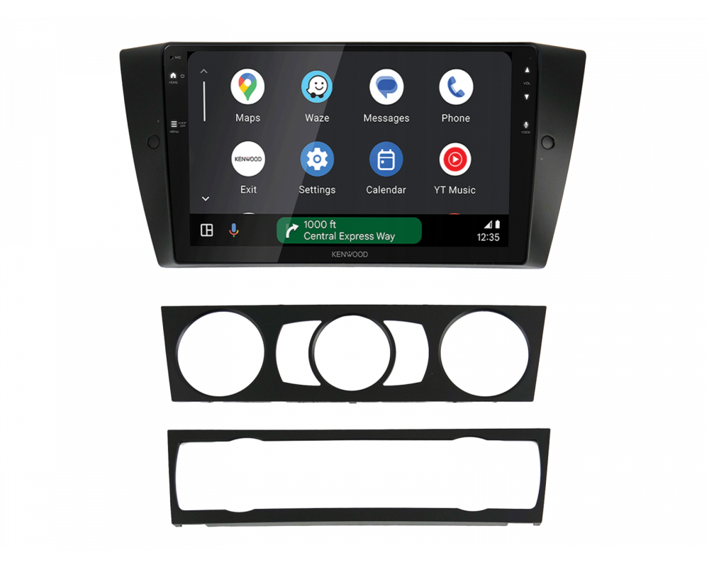 9" Kit BMW 3 Serie 2005-2013 zonder rokerspakket stuurwielbediening/antenne
