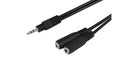 Audio kabel 1x 3.5mm Jack M - 2x 3.5mm Jack F stereo 2.5m