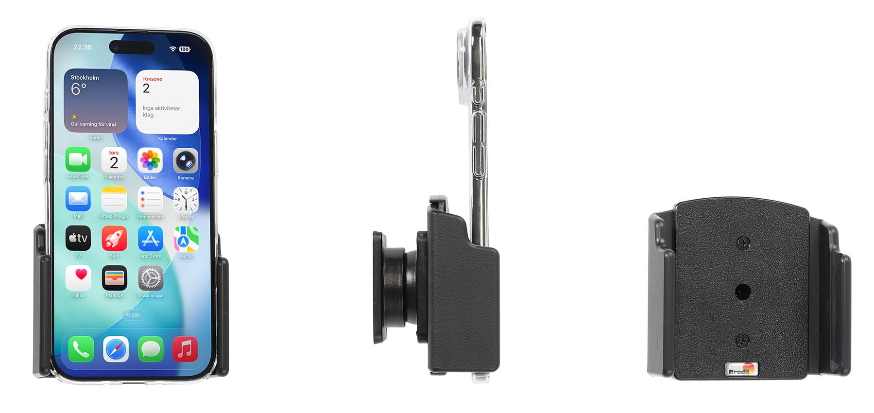 Passive holder with tilt swivel 711013