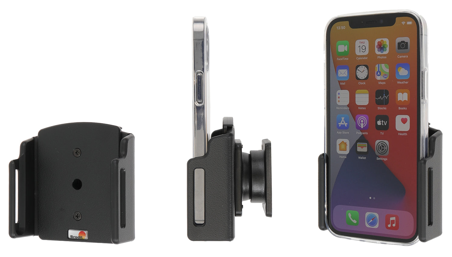 Brodit Passieve Houder 711239 - Telefoonhouder Apple iPhone 17 Pro / iPhone 17 / iPhone 16e / iPhone 16 Pro / iPhone 16