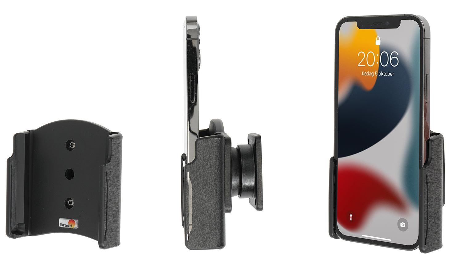 Brodit Passieve Houder 711276 - Telefoonhouder Apple iPhone 14 Pro / iPhone 14 / iPhone 13 Pro / iPhone 13