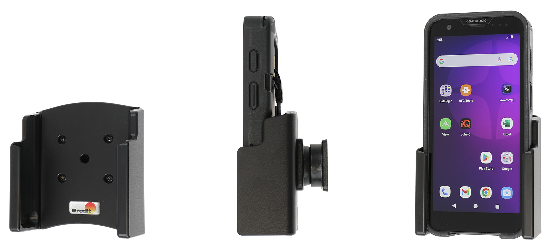 Brodit Passieve Houder 711423 - Scannerhouder Datalogic Memor 35 / Memor 30