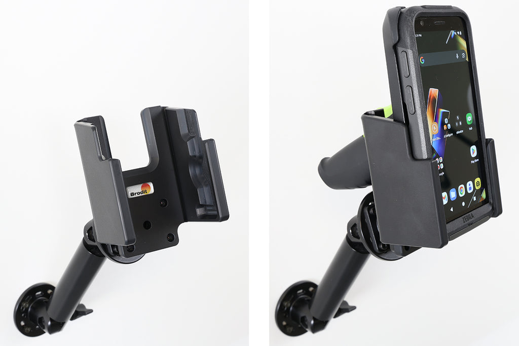 Brodit passieve houder voor Zebra TC501 met pistoolgreep en originele Rugged Boot, scherm - artikel 711498 - afbeelding 5