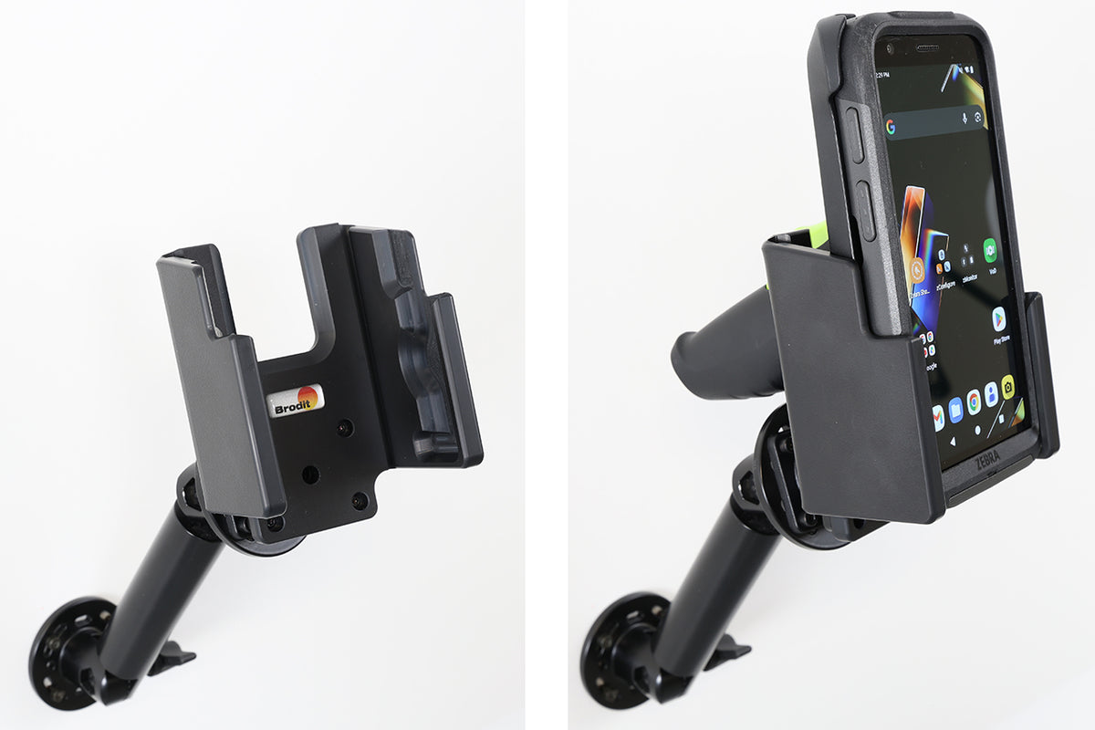 Brodit passieve houder voor Zebra TC501 met pistoolgreep en originele Rugged Boot, scherm - artikel 711498 - afbeelding 5