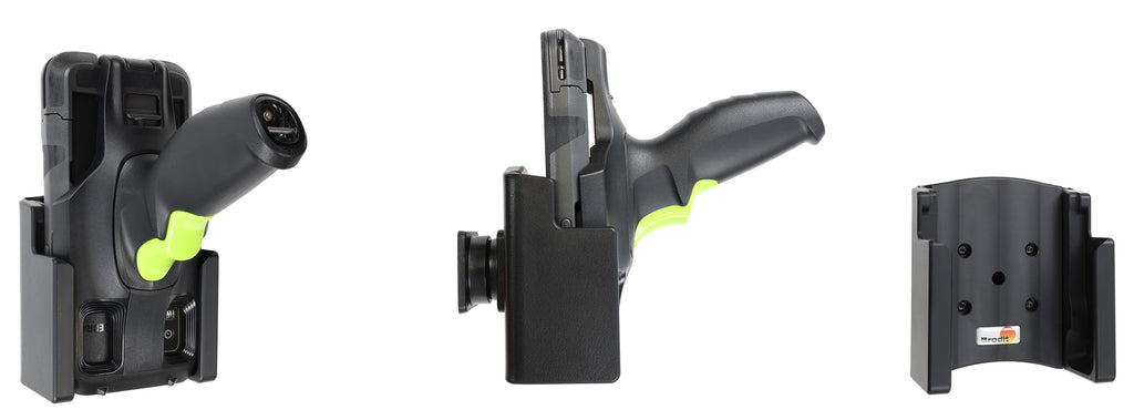 Brodit passieve houder voor Zebra TC501 met pistoolgreep en originele Rugged Boot, scherm naar - artikel 711499
