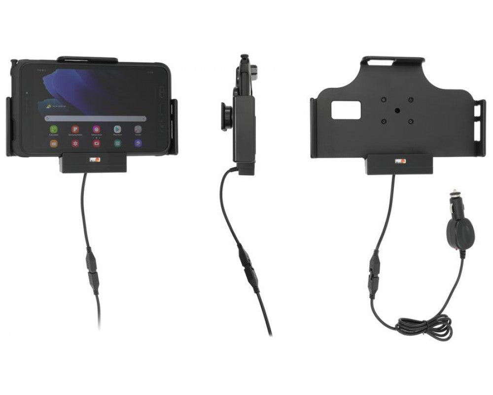 Brodit - Samsung Galaxy Tab Active2 SM-T390 / Samsung Galaxy Tab Active3 SM-T575 houder met 12/24V lader - Telefoon- & Tablet