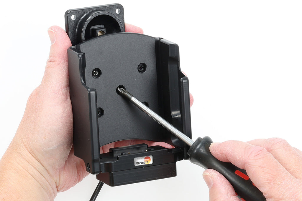 Brodit actieve houder voor vaste installatie voor Zebra TC101 en TC201 – afbeelding 1
