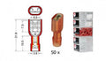 Kabelschoen schuif vrouwelijk NYLON 6.3 mm rood 10 stuks