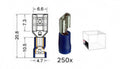 Kabelschoen schuif vrouwelijk 6.3 mm blauw 250 stuks