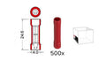 Kabeldoorverbinders rood 1 7-4 0 mm 500 stuks