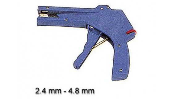 Cable tie gun for cable ties 2 4 - 4 8 mm