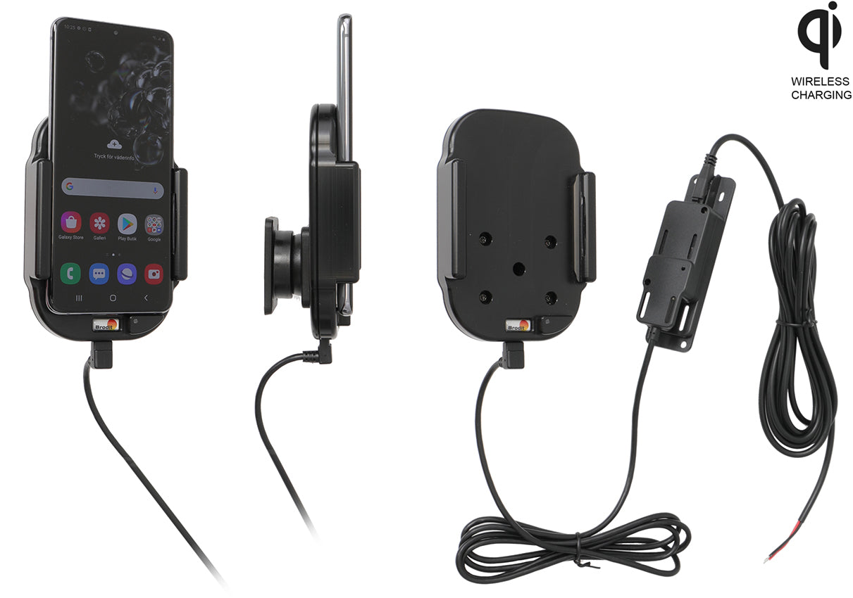 Qi wireless active holder for fixed installation 719190