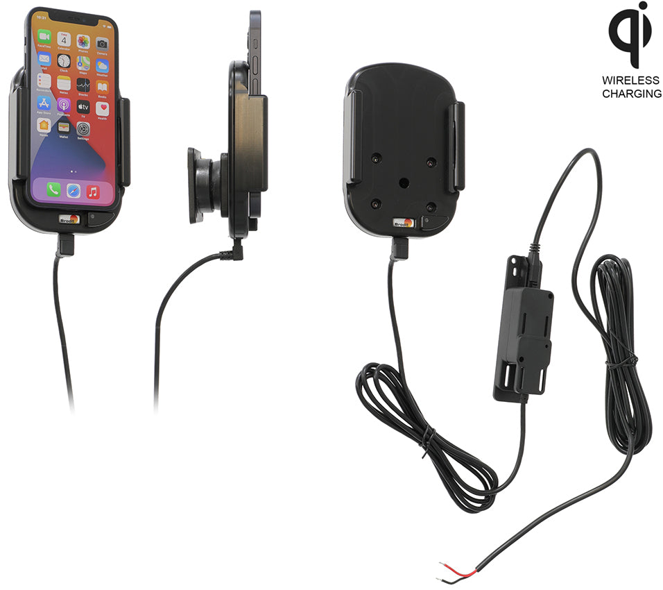 Qi wireless active holder for fixed installation 719234