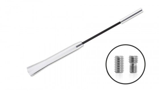 Antenne telescoop 5mm draad pin 17cm alu-staal AM/FM