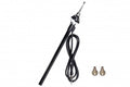 Antenne AM/FM inbouw 4-delig 99 cm zwart chroom