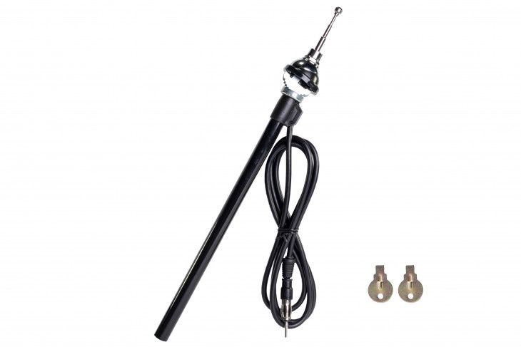 Antenne AM/FM inbouw 4-delig 99 cm zwart chroom
