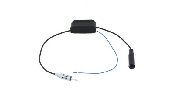 Antenneversterker Regelbaar ± 4dB DIN F - DIN M 15cm