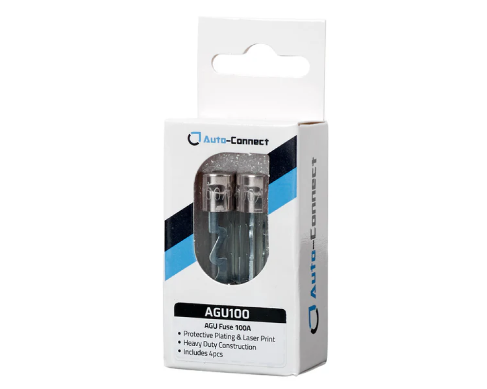 Auto-Connect AGU 100A fuse nickel plated 4pcs