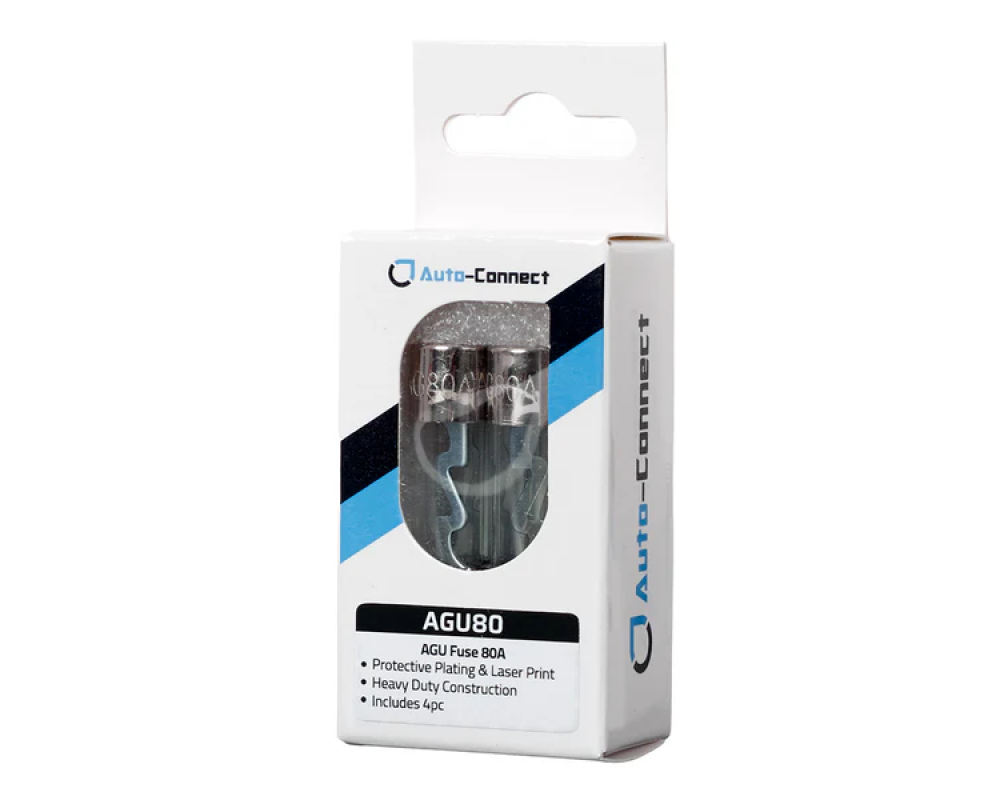 Auto-Connect AGU 80A fuse nickel plated 4pcs
