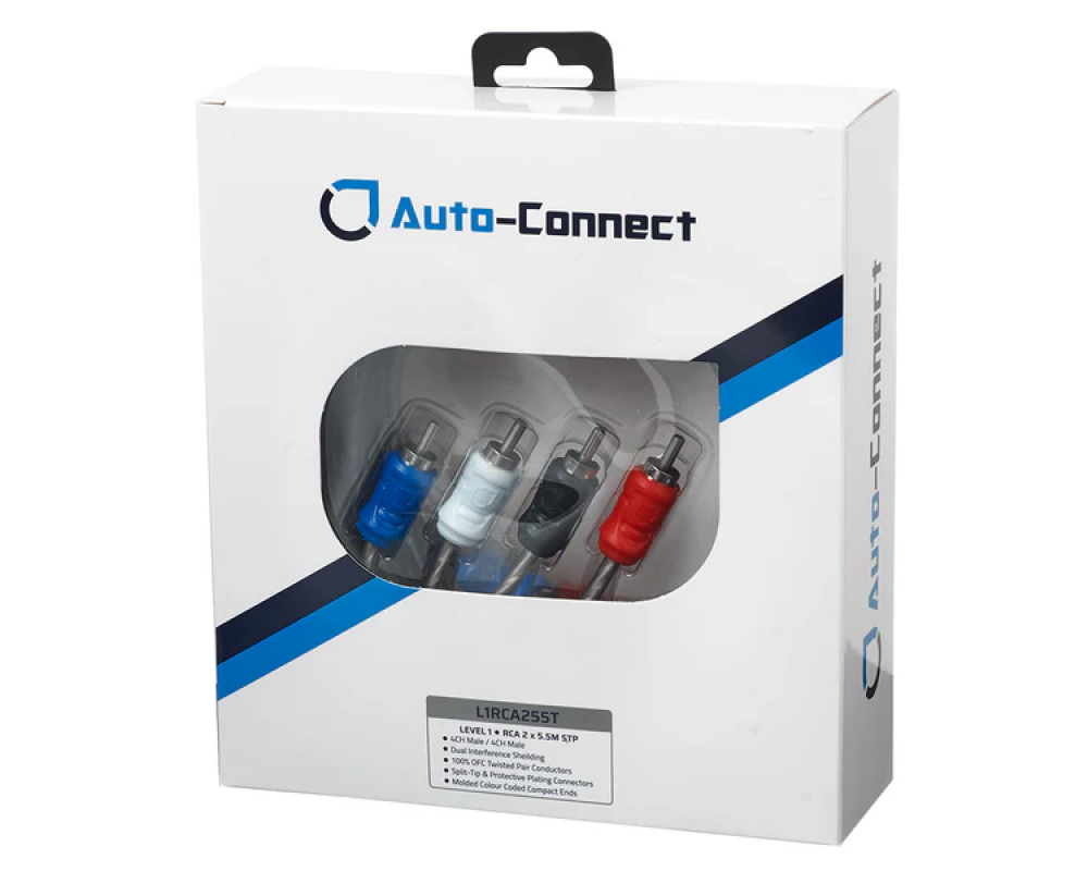 Auto-Connect Level 1 RCA Cable 2x5,5m