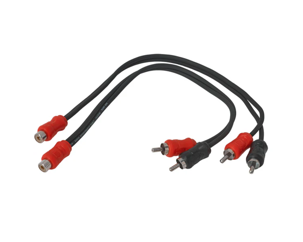 Auto-Connect Level 1 RCA Y-adaptor 2Male 1Female Koaxial
