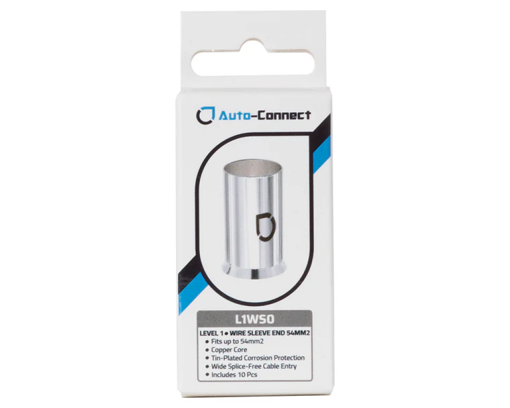 Auto-Connect L1 Wire Sleeve End 54 mm2/0GA 10pcs