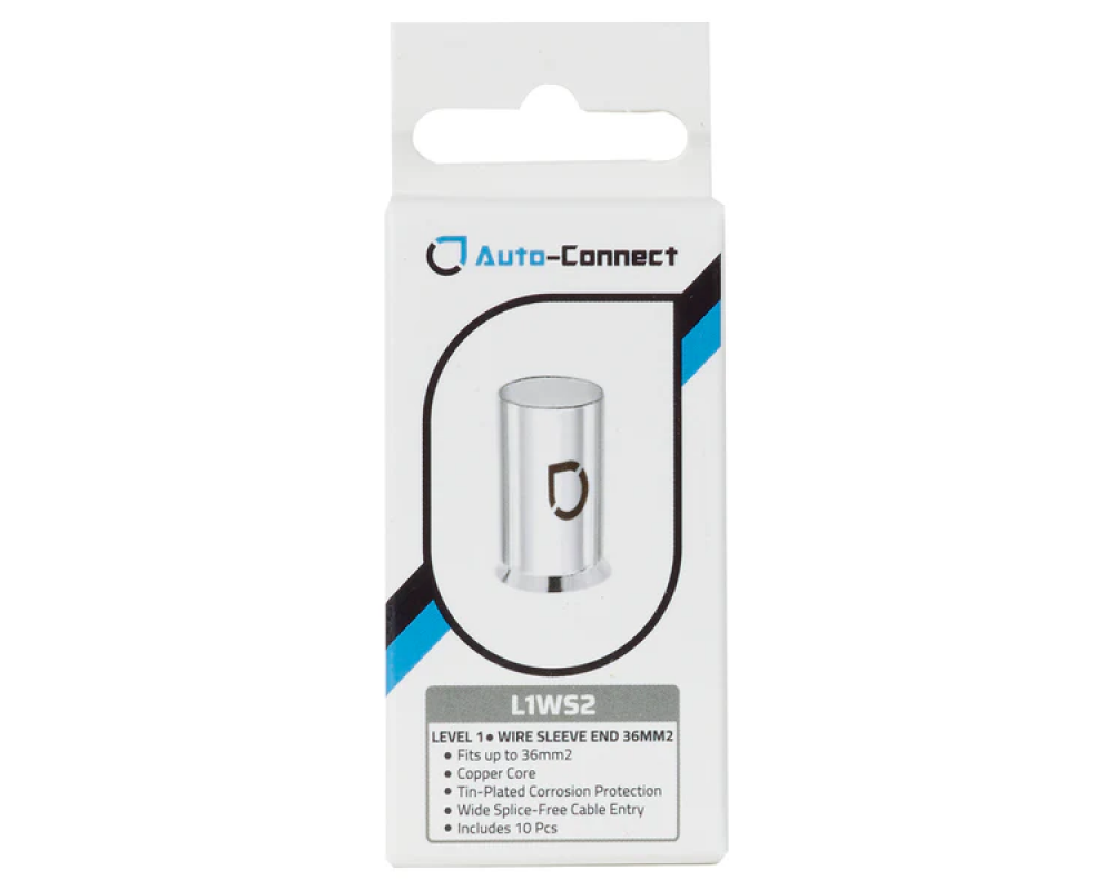Auto-Connect L1 Wire Sleeve End 36 mm2/2GA 10pcs