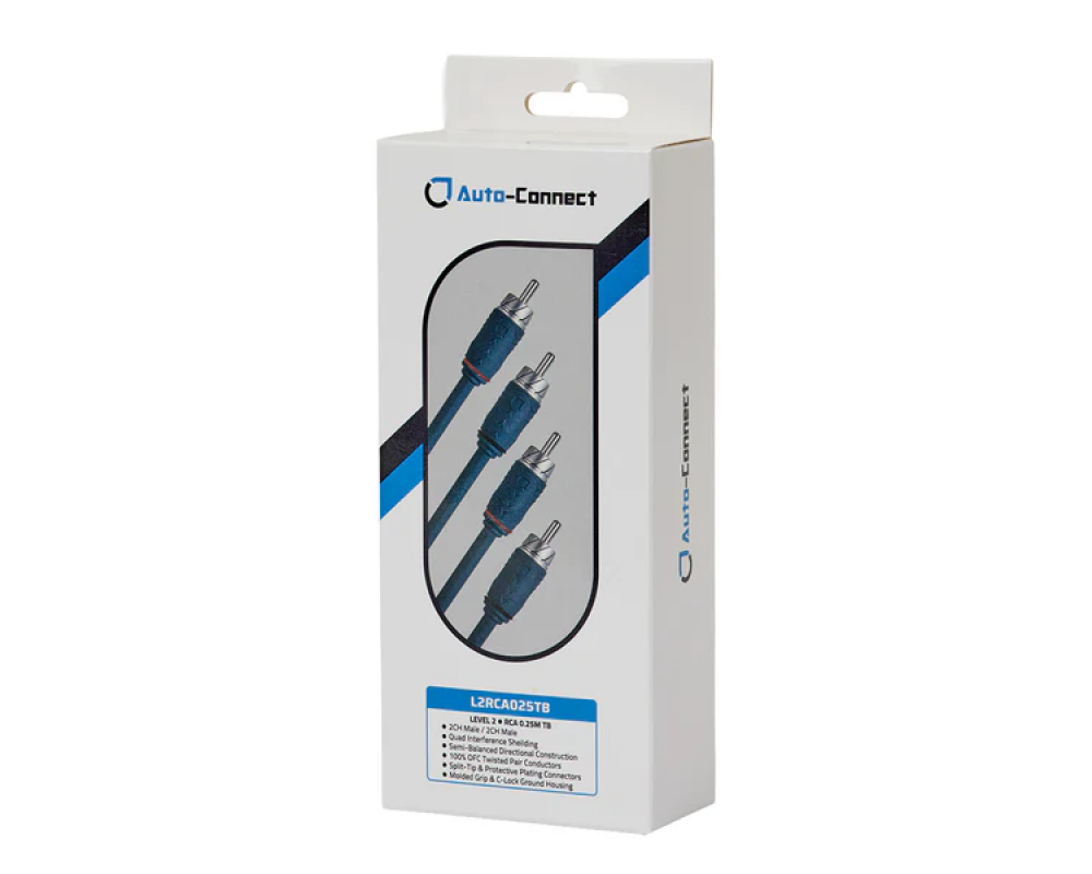 Auto-Connect Level 2 RCA cable 0,25m