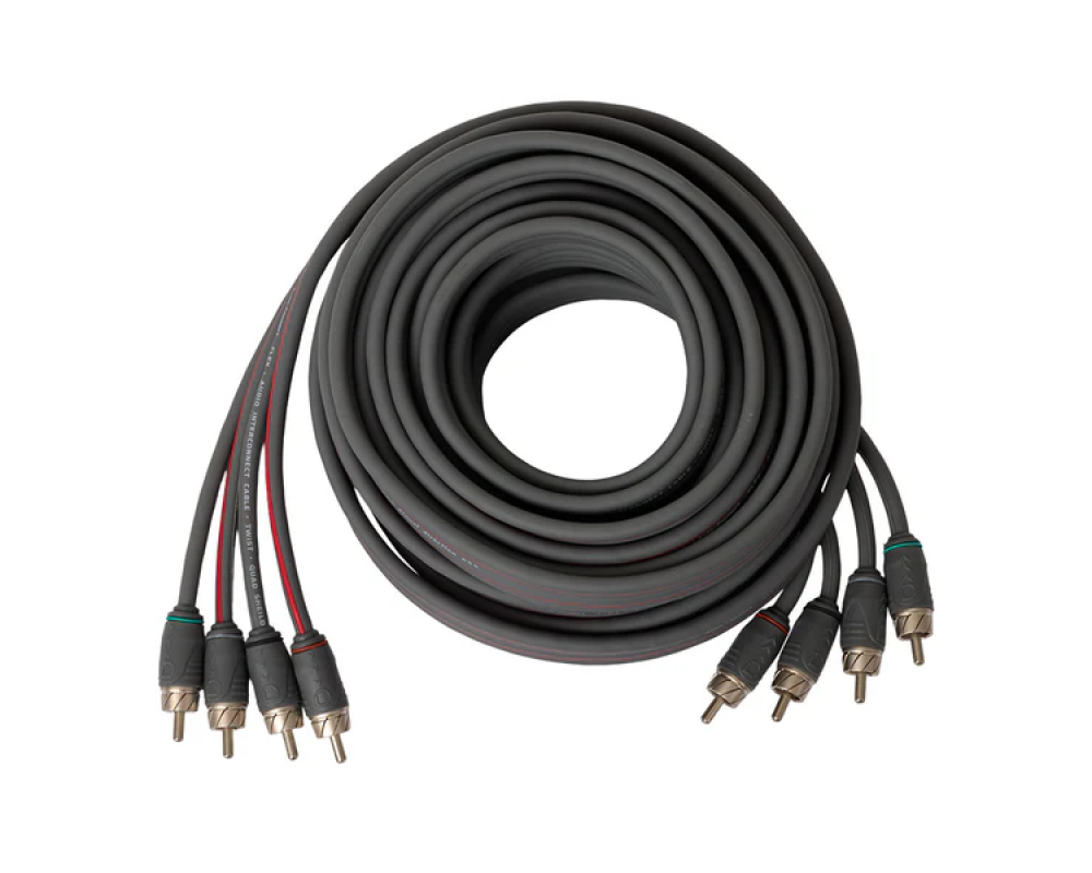 Auto-Connect Level 2 4-ch RCA cable 5,5m semi